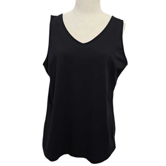 Chico's Convertible Black Pima Tank - Picture 1 of 9